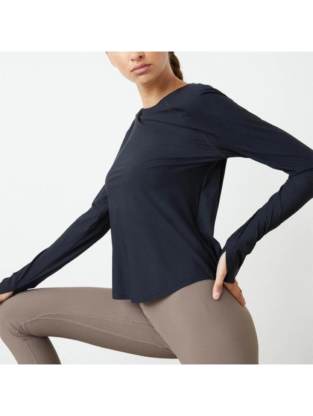All Access long sleeve top in purple, size L #activewear #athletic